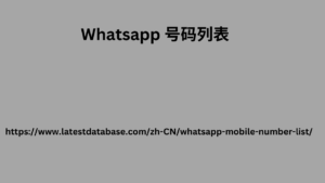 Whatsapp 号码列表