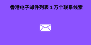 香港电子邮件列表 1 万个联系线索