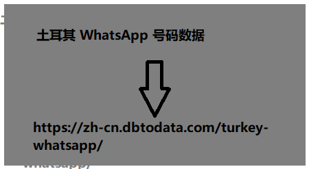 土耳其 WhatsApp 号码数据