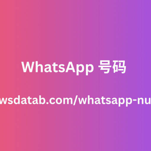 WhatsApp 号码