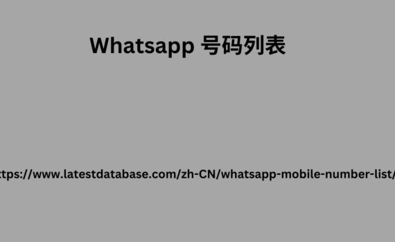 Whatsapp 号码列表